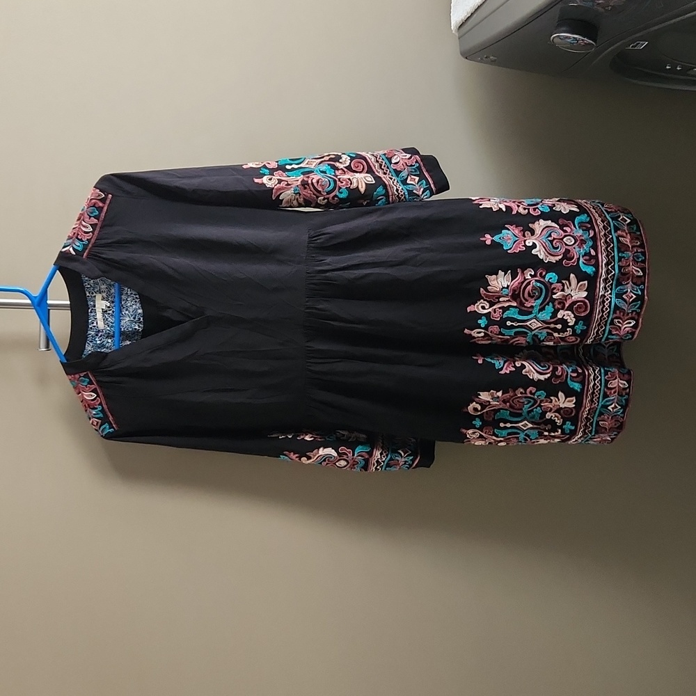 Anthropologie embroidered dress